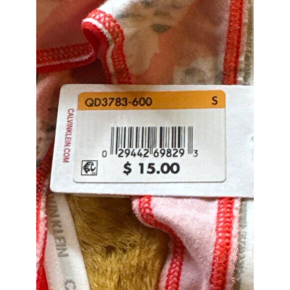 Calvin Klein CK One Women's Cotton Thong Underwear QD3783, Flower, Size S, NWT - Picture 4 of 4